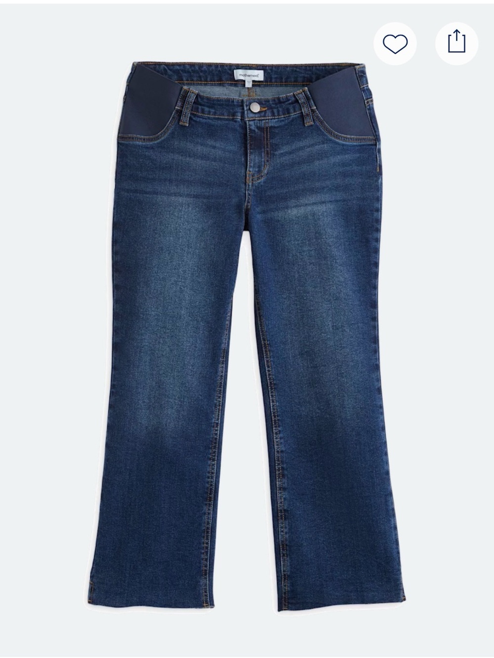 Motherhood Maternity Wide Leg Jeans